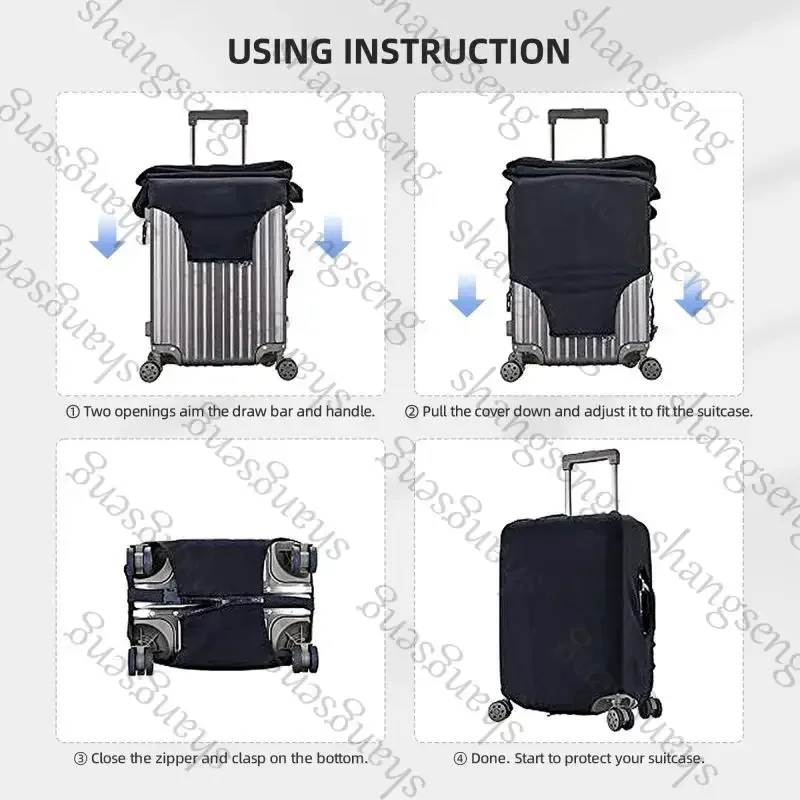 World travel pattern Travel Luggage Cover Elastic Suitcase Trolley Protector Cover dust cover Suitcase Case For 18-32