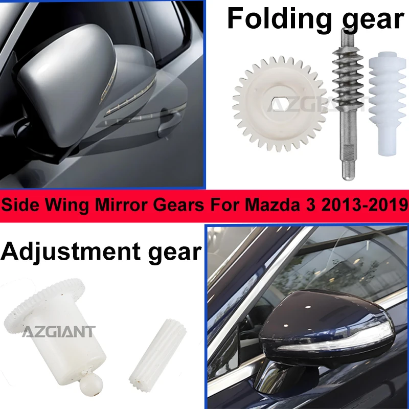 

Azgiant For Mazda 3 2013-2019 Car Power Folding/Adjustment Unit Mirror Actuator Gears Set Interior spare parts car accessories