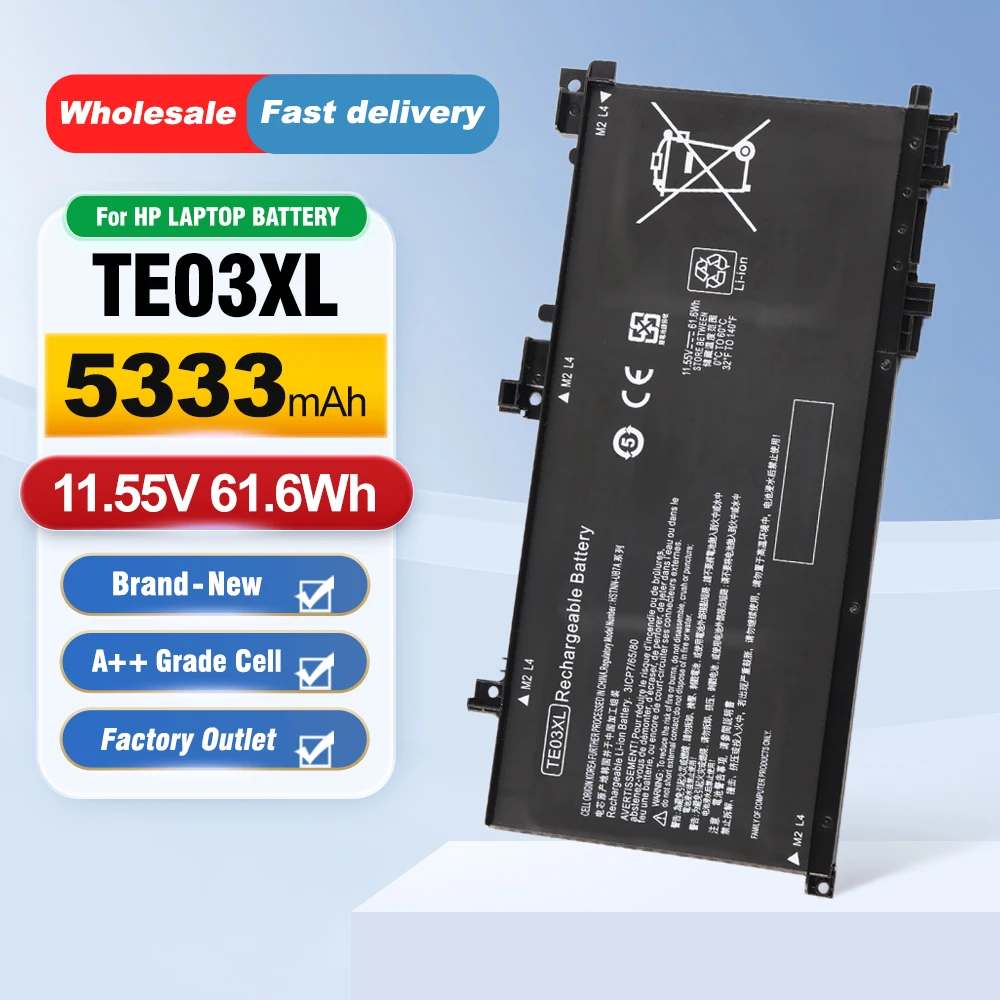 ETESBAY TE03XL For HP Omen 15-ax000 15-ax033dx 15-ax210nr 15-ax001ns Pavilion 15-bc000 15-bc008tx 849910-850 849570-541 542 543