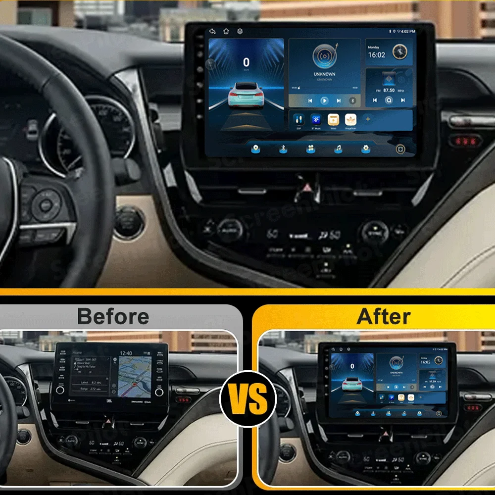 Car Radio Android 16 Carplay Auto For Toyota Camry VIII 8 XV70 2020-2021 Multimedia Video Player Navigation GPS Stereo Head Unit