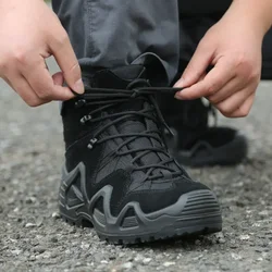 Botas tácticas de entrenamiento de caza para hombre, zapatos antideslizantes para acampar al aire libre, senderismo, escalada, Trekking y caza