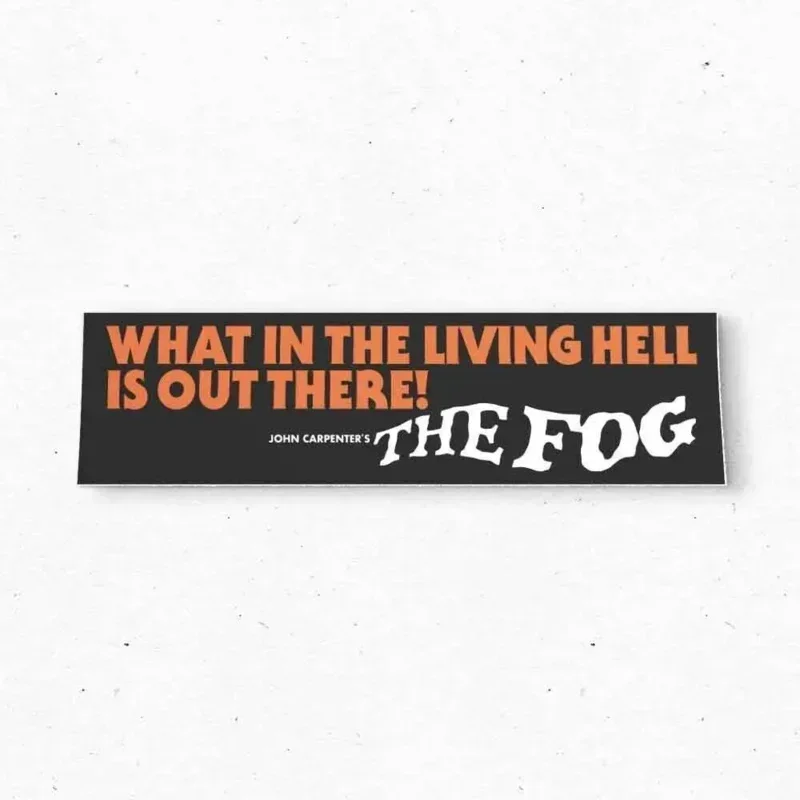 

The Fog Bumper Sticker - Horror Movie PROMO 1980 Vintage Style Vinyl Decal 80s - Bumper Stickers - Car Stickers