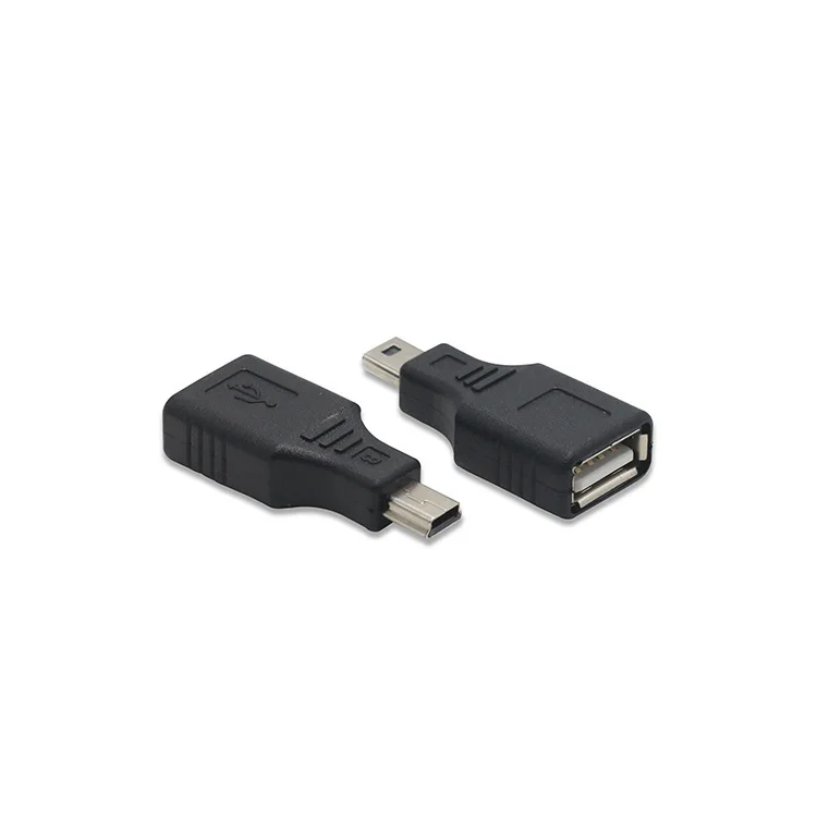 5PCS Mini USB T-type OTG Adapter Cable, for Car Audio MP3 & Tablet, Support USB Flash Drive