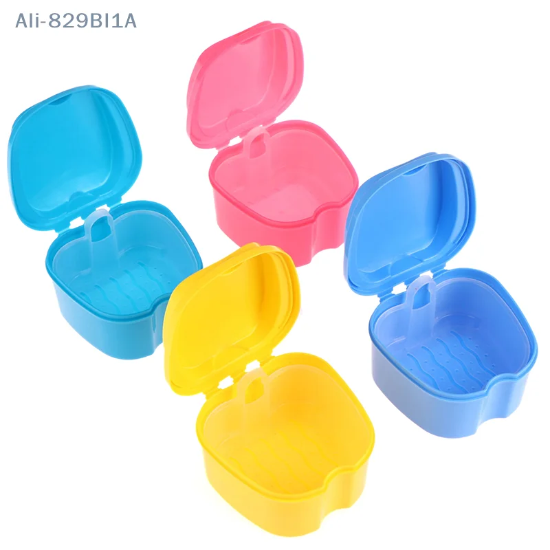 Outdoor Hiking Camping Portable Orthodontic Retainer Case With Ventilation Holes Oral Hygiene Products Denture Case