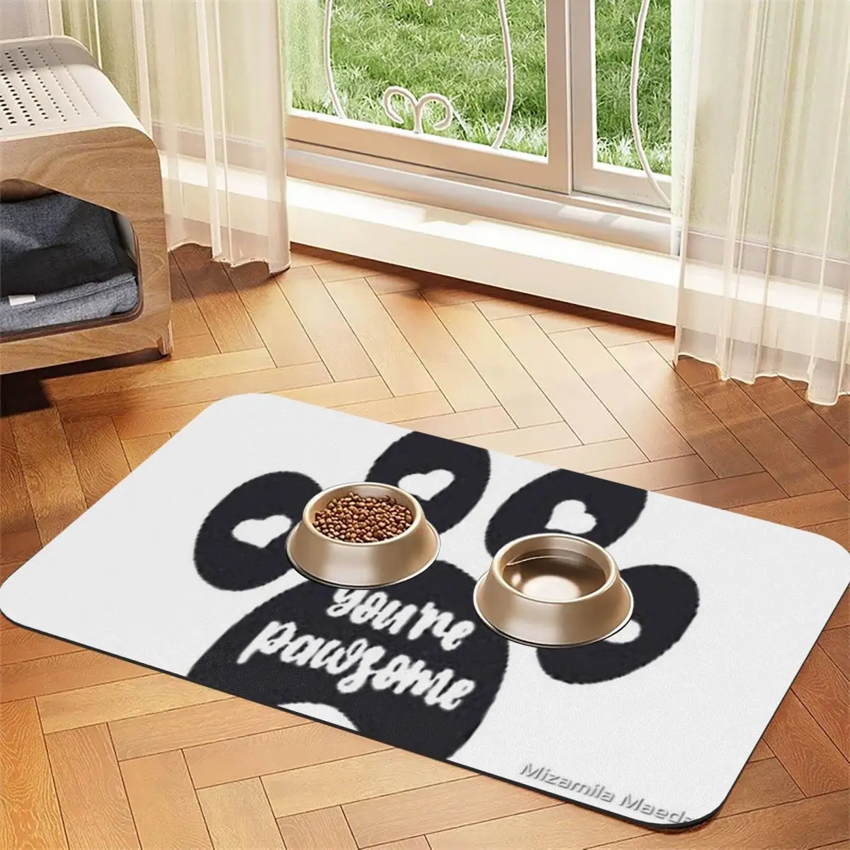 Pawsome CAT TENT HOUSES & HABITATS Кожаный впитывающий нескользящий коврик для домашних животных