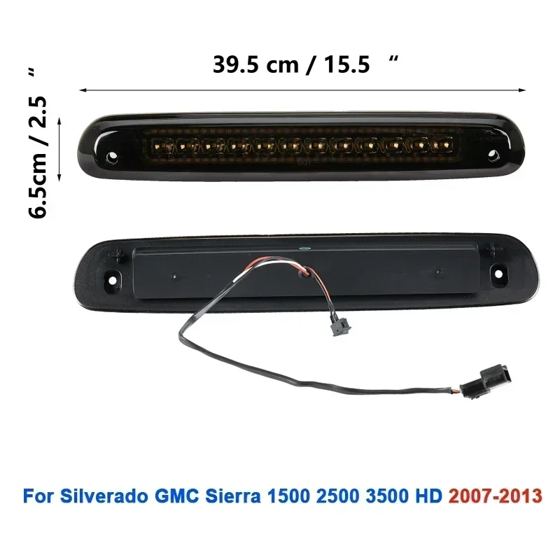 Car LED Third Brake Lights Additional Brake Lamp For Silverado Sierra 1500 2500HD 3500HD 1999-2019