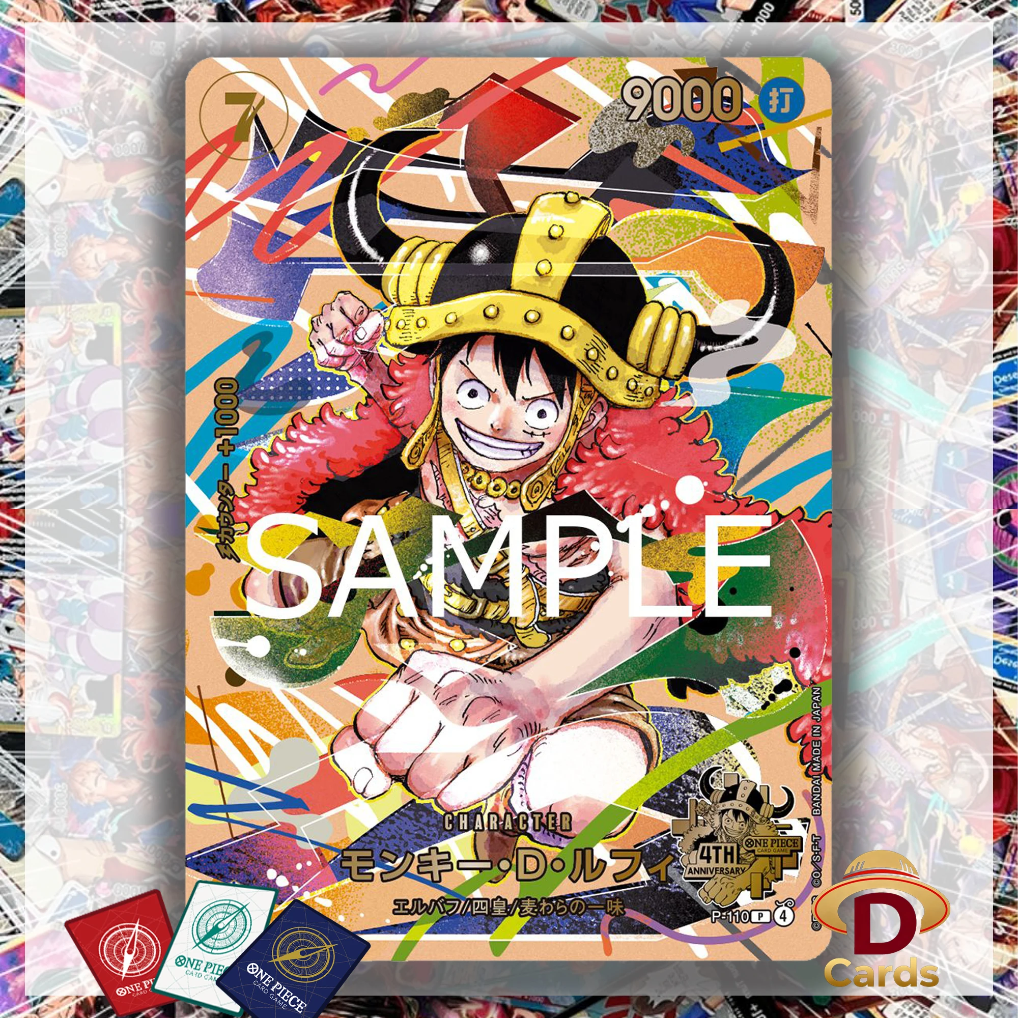One Piece Card 4th Anniversary Set TCG Cards for Home Play Hobby Collectible Replica Proxy Cards with holographic Textures