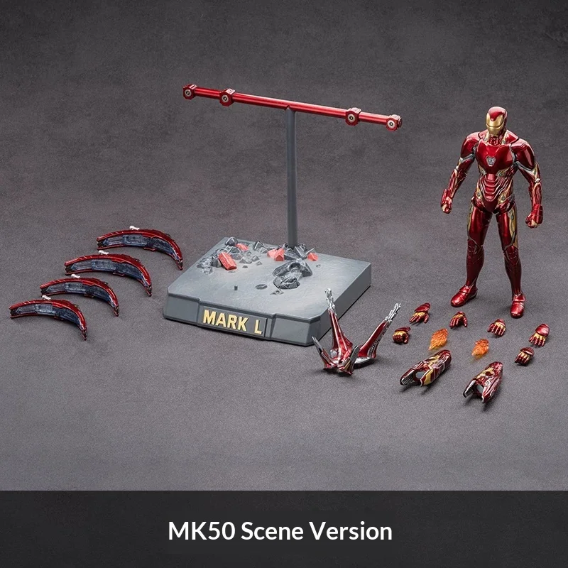 Zd Toys Originele Iron Man Mk50 Actiefiguur Beweegbare Gewrichten Avengers Superheld Collectible Model Poppen Set Trendy Cadeaus Speelgoed voor Fans