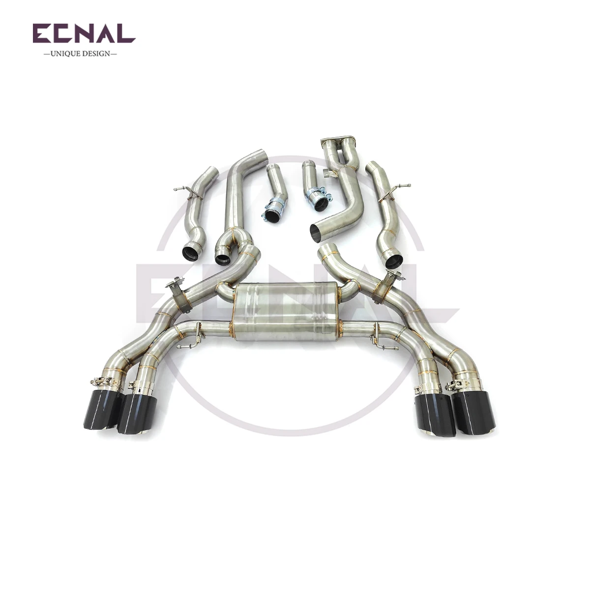 

Ecnal Exhaust Valved Catback for BMW X3M F97 X4M F98 S58 3.0T 89mm/3.5inches Mid Pipe Sport Exhaust System with Valve Muffler