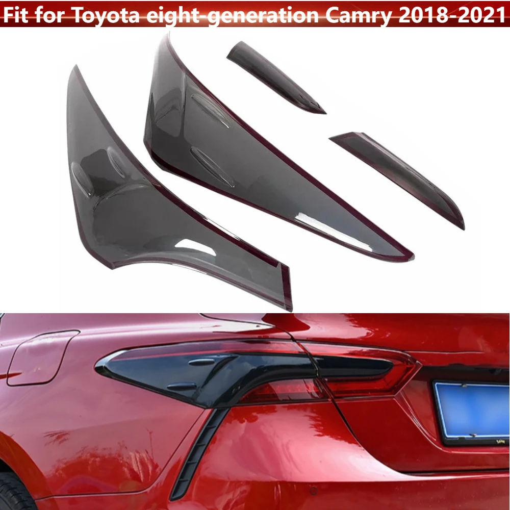 

4Pcs/set Tail Light Lamp Trim Cover Moulding Strip for Toyota eight-generation Camry 2018-2021