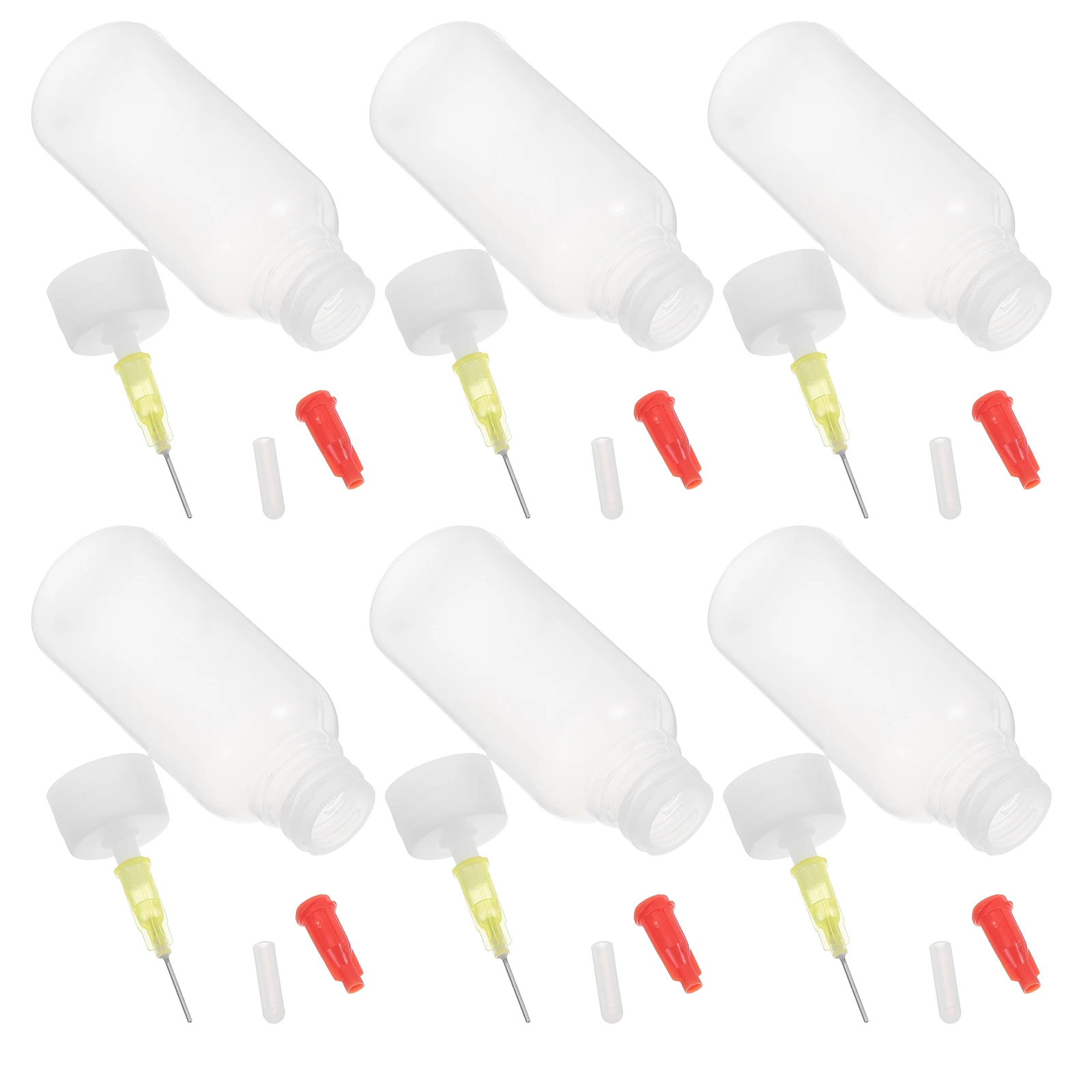 

10pcs Needle Tip Glue Applicator Squeeze Bottles Fine Precision Stainless Steel Container Craft Flux Dispenser Tools