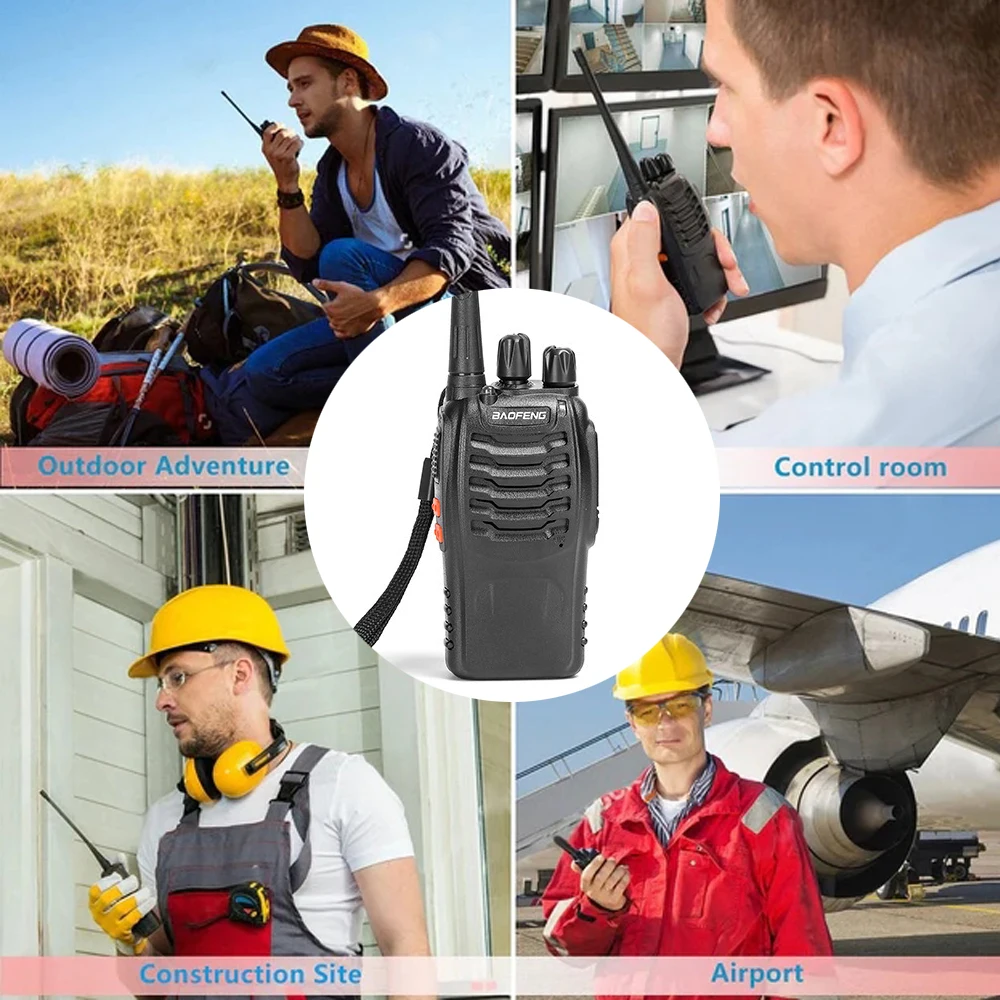 Samojezdne walkie talkie baofeng podręczne BF 888 S 6 PCS lub 3 pary dalekobieżnych radiotelefh 400-470MHZ