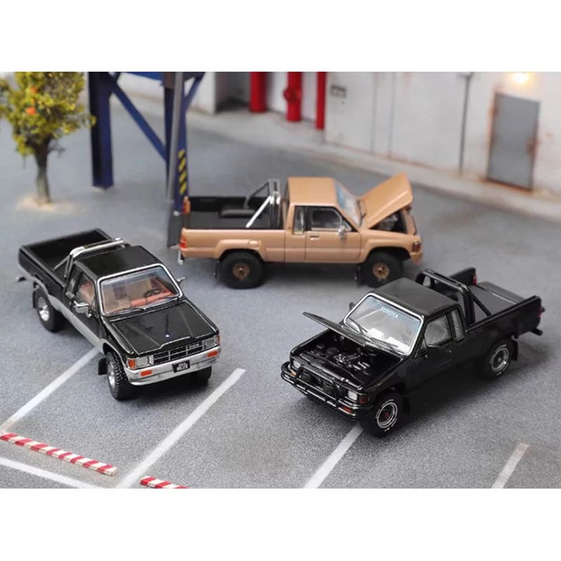 GCD Maßstab 1:64 1985 Hilux 4th (N50) SR5 Version Legierung Automodell Sammlung Display Ornament Spielzeug Geschenk