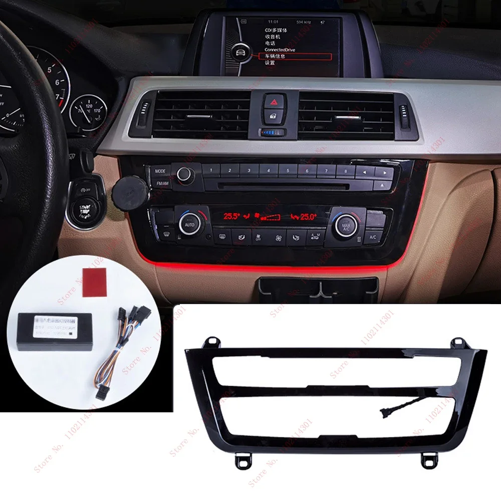Central Control Ambient Light Car Illuminated LED AC/Radio Trim Lamp Retrofit For BMW 3 4 M3 M4 Series F34 F36 F80 F82 F83 3GT