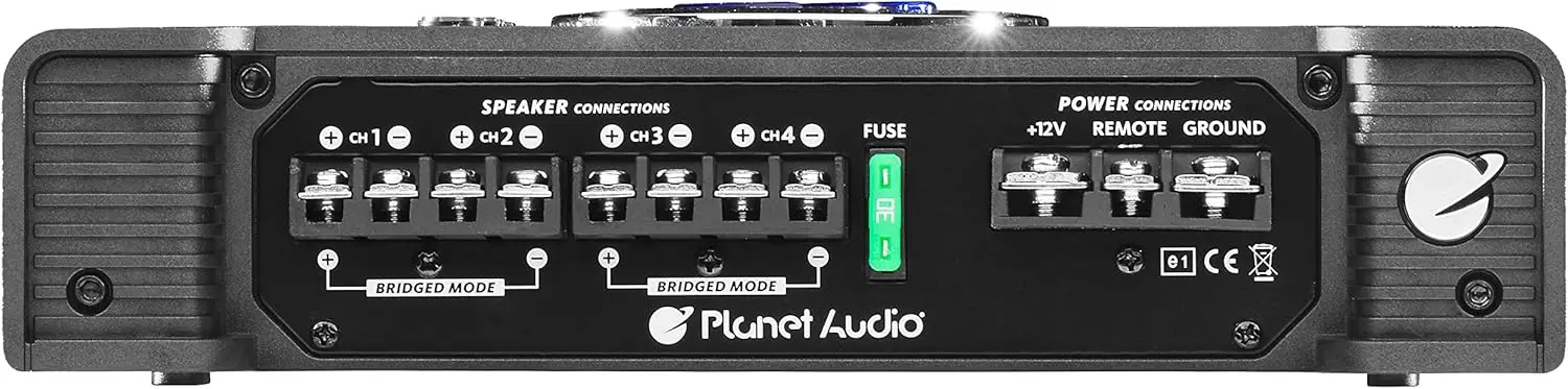 AC1200.4 Anarchy Series 4 Channel Kelas A/B Amplifier Mobil - 1200 Output Tinggi, Crossover Lulus Tinggi/Rendah