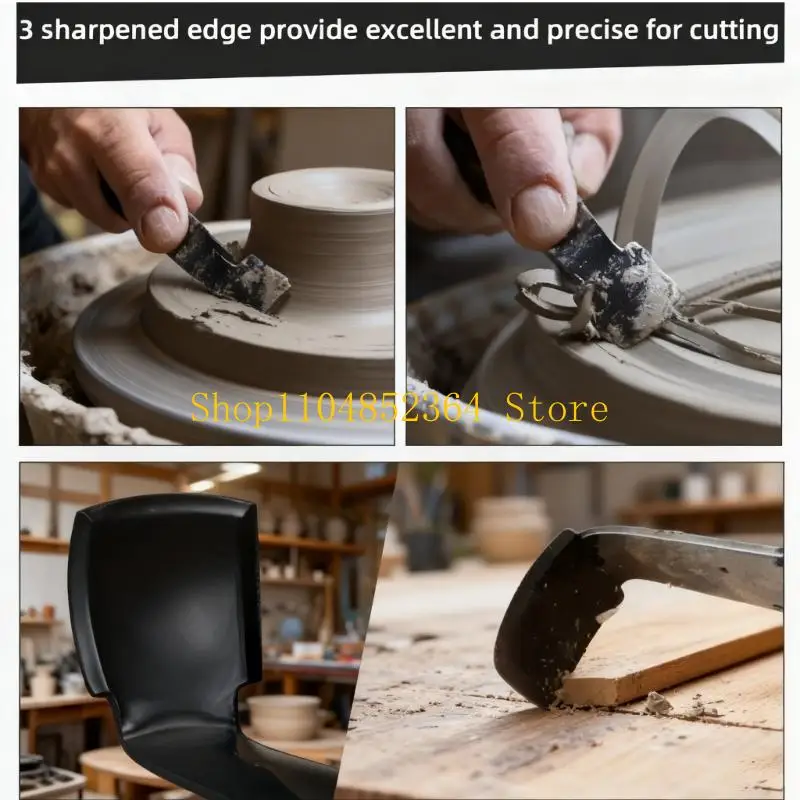 652F 2Pieces 6Inch Professional Ceramic Tool for Sculpting and Pottery Work