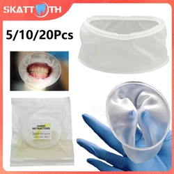 5/10/20Pc Dental Rubber Mouth Opener Cheek Retractors Orthodontic Oral Lip Cheek Retractor Non-Latex O Shape Expander Dentistry