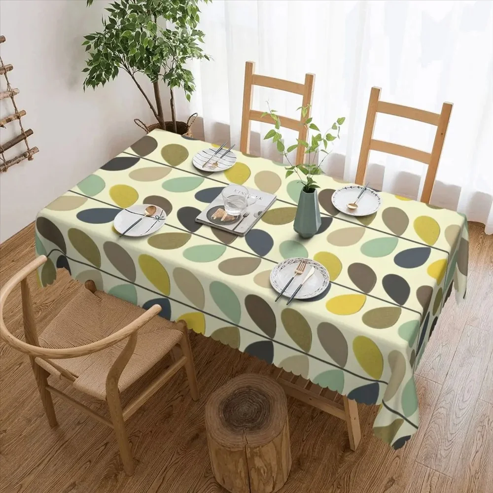 Orla Kiely Multistem Rectangular Tablecloth Waterproof Table Cloth Scandinavian Flower Table Covers