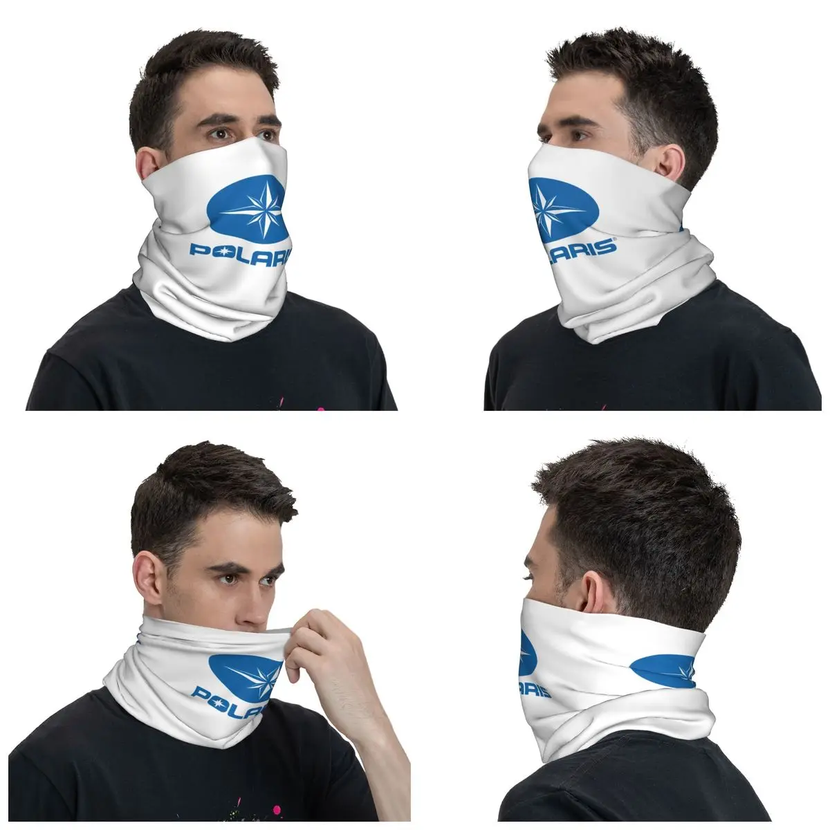 Polaris Logo Bandana Neck Gaiter Printed Balaclavas Mask Scarf Multifunctional Cycling Riding for Men Women Adult Windproof