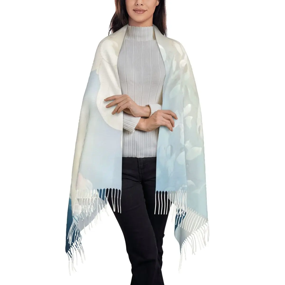 Schal Ein Quastenschal