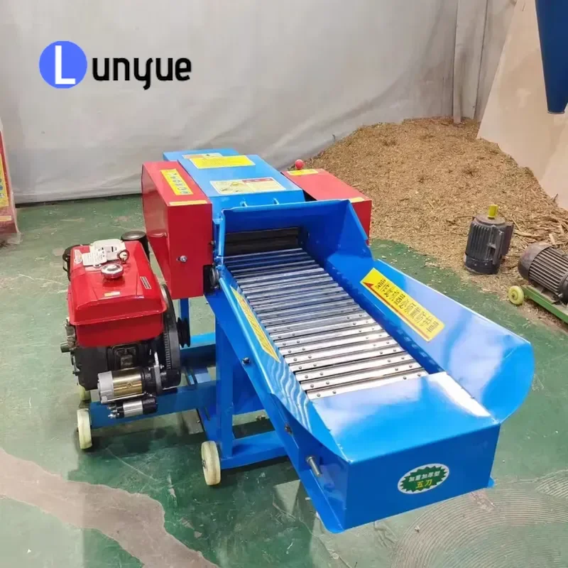 Corn Silage Machine Chaff Cutter Machine Diesel Silage Crusher Straw Cutting Machine