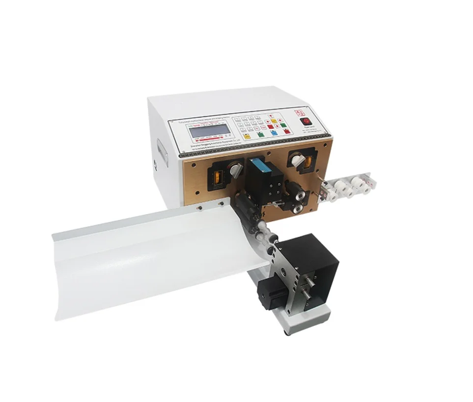 เครื่องปอกสายไฟอัตโนมัติแบบสองเส้น ตัด บิด และปอกสายไฟขนาดเล็ก