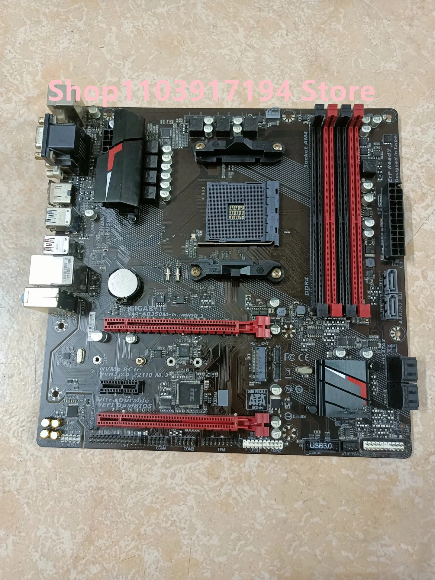 FOR Gigabyte AB350M-Gaming 3 Motherboard B350 Mainboard AM4 Micro ATX