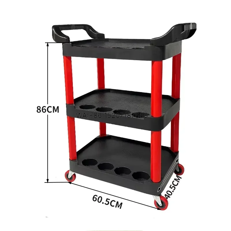 Wmwmnu for Chenghao Multi-functional Three-layer Mobile Car Beauty Tool Wheeled Car Wash Bucket