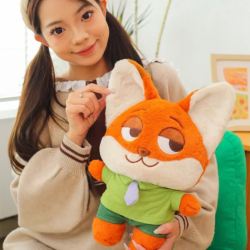 35-45 cm schattige cartoon Q-versie van Zootopia-serie Judy Nick Fox konijn zachte cartoon pop schattige pluche pop cadeau voor jongens en meisjes