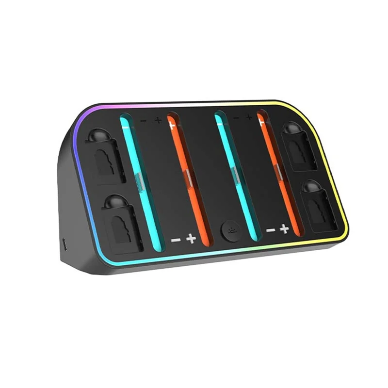 

B03B-Wall Mount Charger Dock For Switch 2 For Joycon Controller Charging Station With 4Game Card Slots Up To 4 Controllers