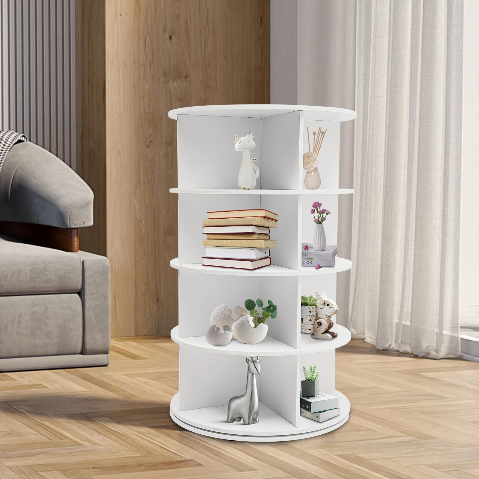 4-Tier Rotating Sho…
