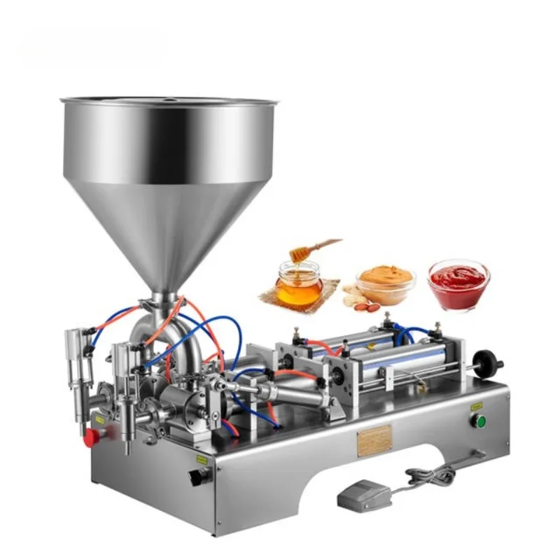 

Double head peanut butter filling machine/semi-automatic sauce dispenser