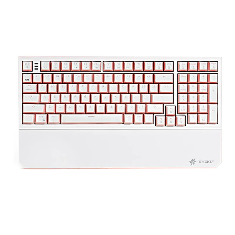 

custom hot swap computer keyboard programmable white multimedia backlit wired office gaming mechanical keyboards