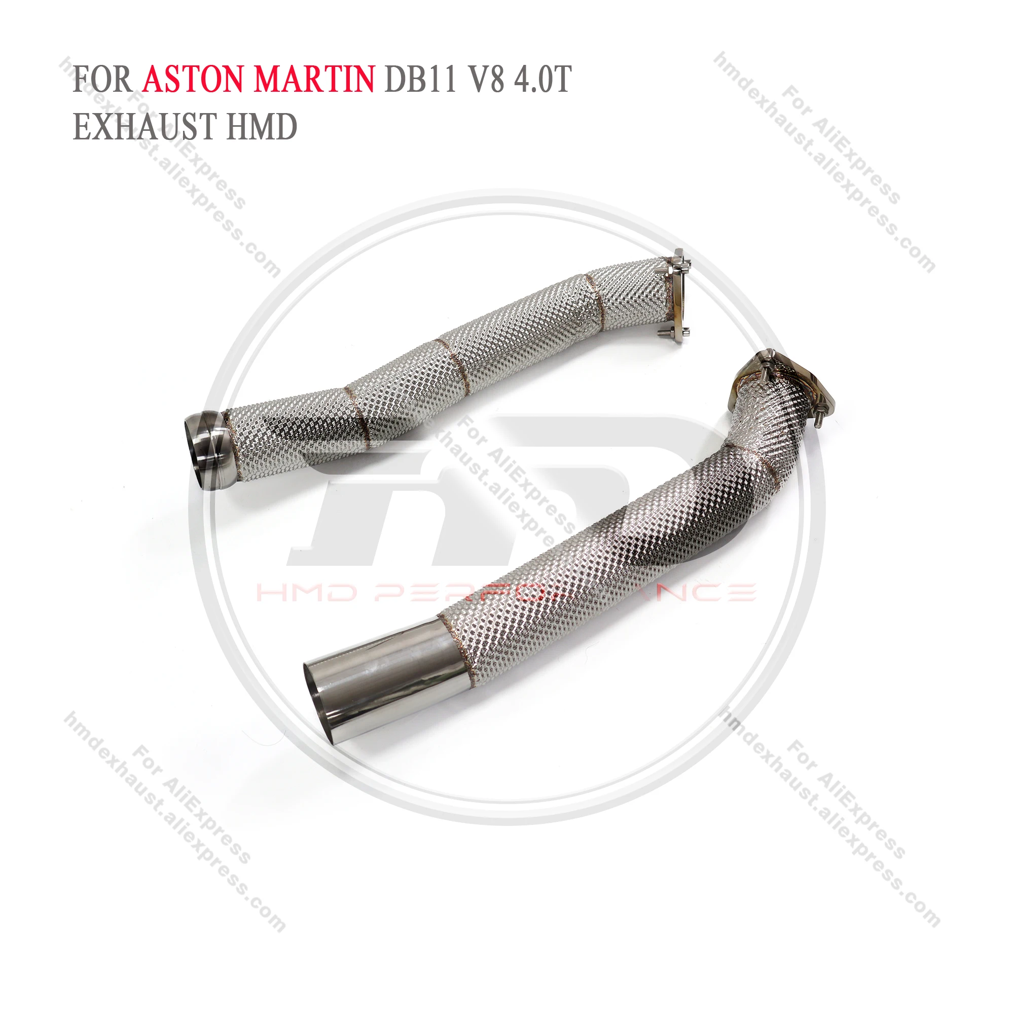 HMD Exhaust System Performance Middle Pipe for Aston Martin DB11 V8 4.0T With Heat Shield Racing Pipe