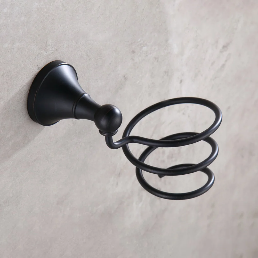 

Black Oil Rubbed Brass Wall Mounted Bathroom Accessories Hair Dryer Holder aba861