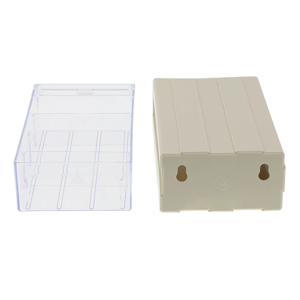 2PC Fastener Organizer Stackable Plastic Hardware Parts Storage Boxes Component Screws Tool Box Garage Organizer