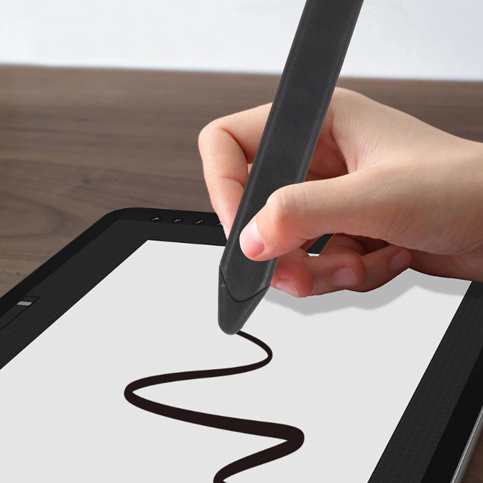 

Capacitive Stylus Pen with Soft Nylon Tip Flat Design for Easy Grip Magnetic Universal Touch Screen Stylus for Phone Tablet