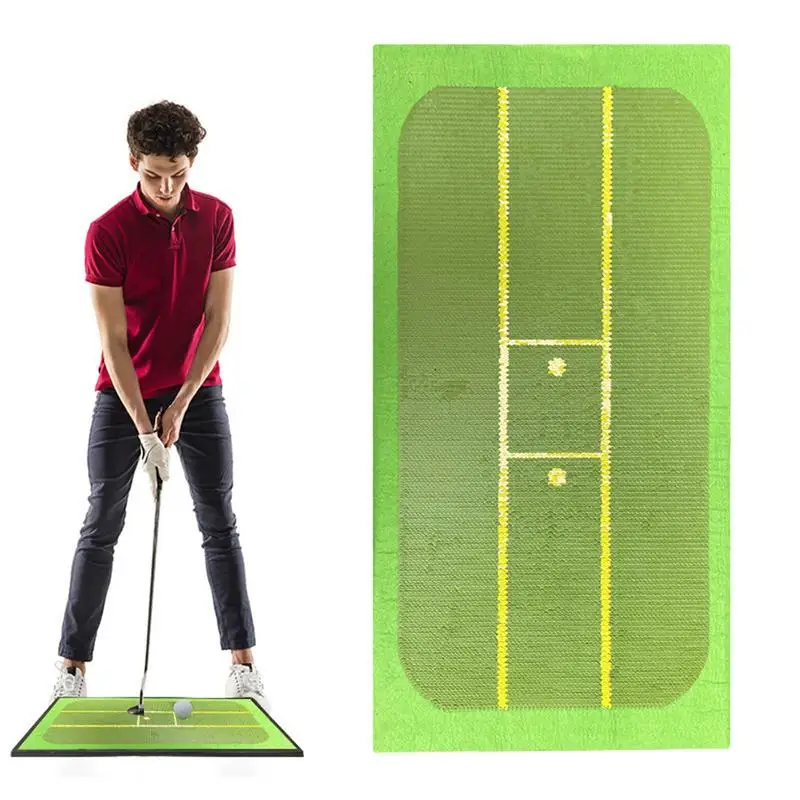 Golf Training Mat Path Feedback Golf Swing Trainer Mat For Putting Training Putting Analyzing Golf Practice Supplies For