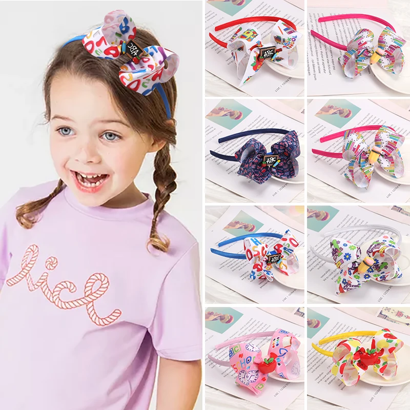 

Oaoleer Back To School Student Hair Bows Headbands Cute Girls Hairbands Hair Hoop Kids Headwear Exquisite Hair Accessories Gifts