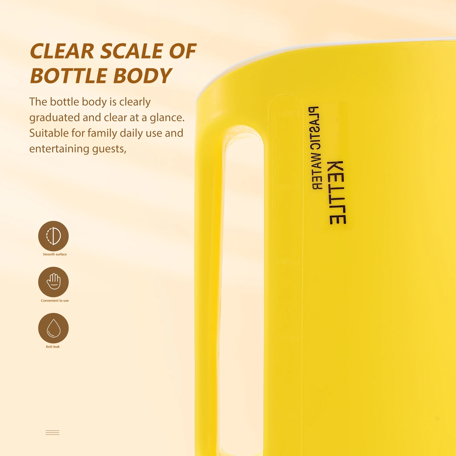 

Cold Water Pitcher Plastic Kettle Bottle Scaled Container Green Large Summer Cooling Thick Material Durability Kitchen Use