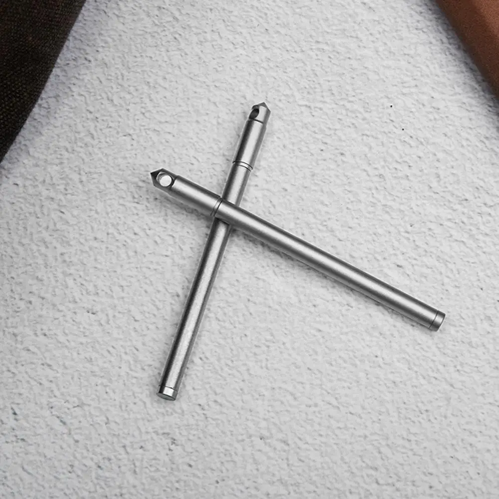 

Миниатюрная титановая ручка для кемпинга, портативная титановая ручка для письма, маленькая изысканная ручка-брелок, ручка для рюкзака с возможностью подвешивания