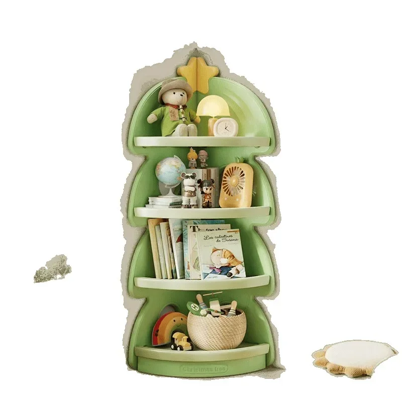 Children's simple corner cabinet triangular living room against the wall small apartment household multi-layer storage rack bab
