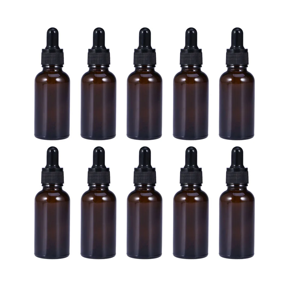 

10Pcs Essential Oil Bottles Glass Refillable Small Bottles for Travel Aromatherapy Perfume Samples Portable Liquid Dispenser