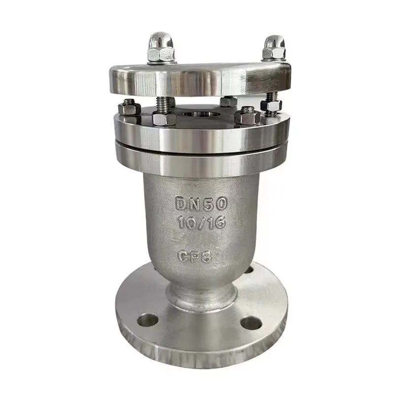 الفولاذ المقاوم للصدأ 304 P41X DN100 4 بوصة PN16 شفة الهواء الإصدار تنفيس التلقائي صمام العادم بسرعة