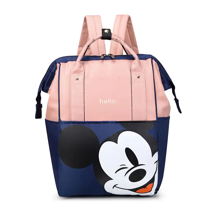 New Mickey Creative Multifunctional Large Capacity Disney Cartoon Peripheral Kawaii Backpack Cute Student School Bag Wholesale