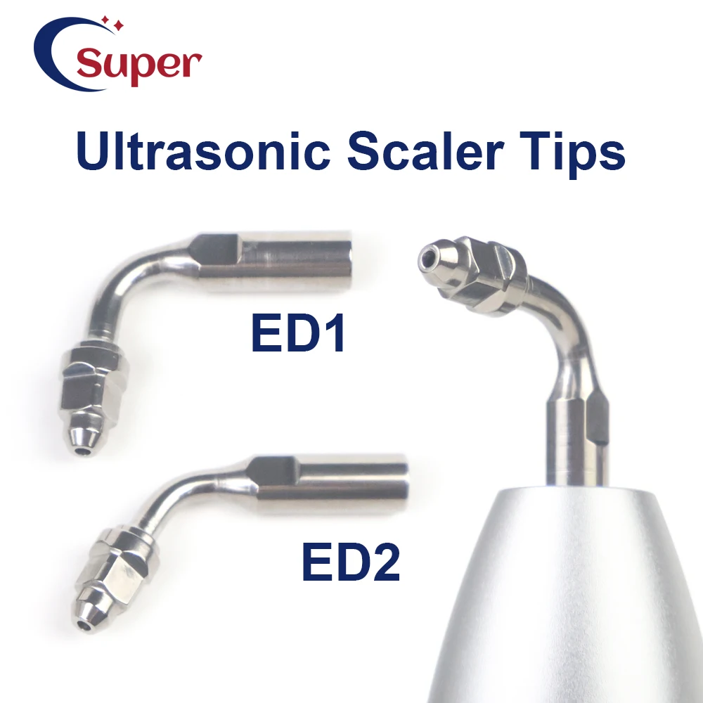 

5 шт., насадки для стоматологического ультразвукового скалера DTE ED1 ED2, перидонтия, эндодонтия, насадки для масштабирования, подходят для наконечника скалера NSK SATELEC, аксессуар