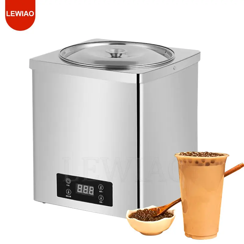 Stainless Steel Milk Warmer Pearl Pot 3L/7L Pearl Tapioca Flour Thermal Insulation Pot