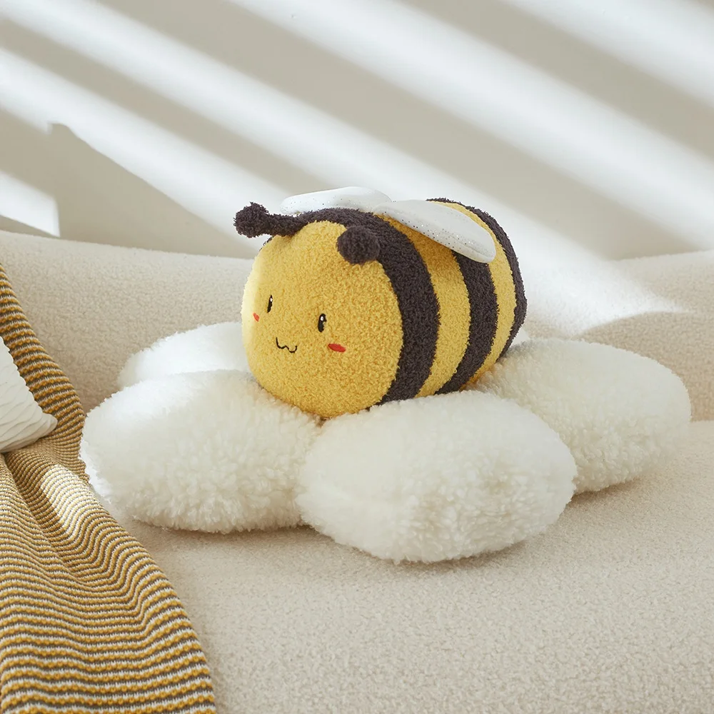 Fuzzy Bumblebee coccinella insetto farcito peluche ape coccinella bambola morbida giocattoli per bambini regalo di natale di compleanno per bambino