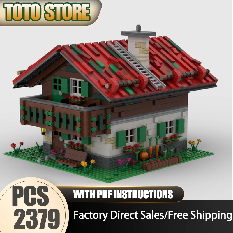 

Вид на городскую улицу Moc Строительные блоки Горный фермерский дом # 04 модель, технология, кирпич, сделай сам, сборка, строительная игрушка, праздничные подарки