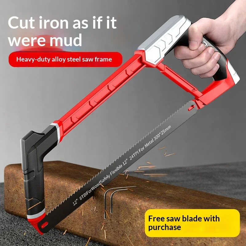 

Multi-Functional Steel Bow Hand Saw for Home Use Small Metal Cutting Hand Saw with Frame Durable And Practical for DIY Projects